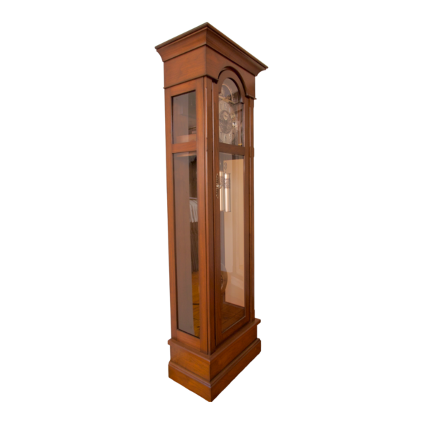 custom amish grandfather clock side view