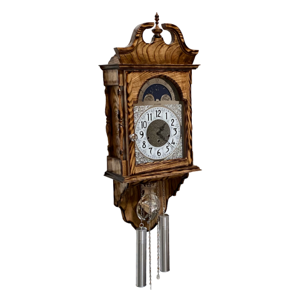 amish wooden wall clock pw33