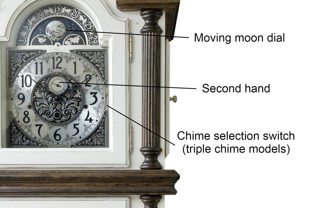 grandfather clock buying guide face description