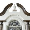 amish grandfather clock crown split pediment