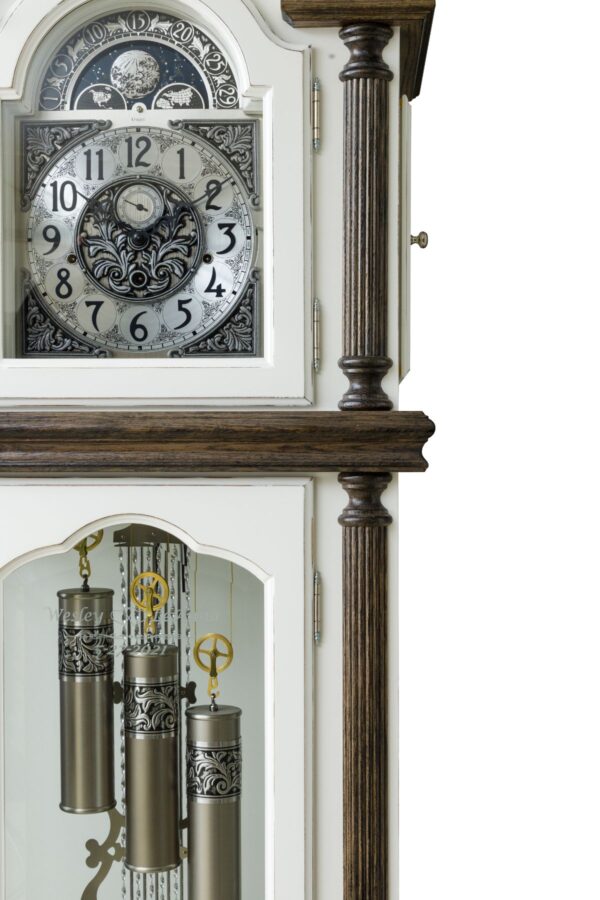 amish grandfather clock side view