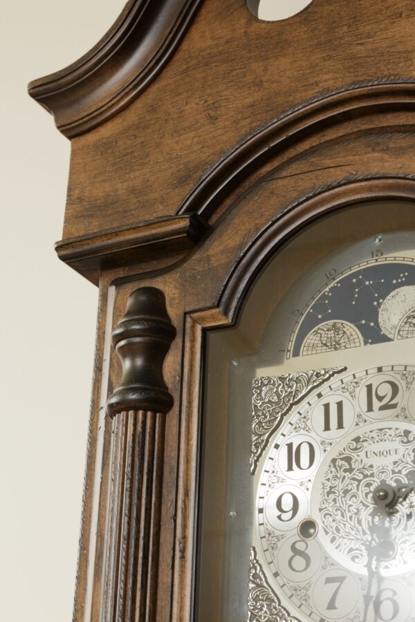 amish wall clock face detail 2