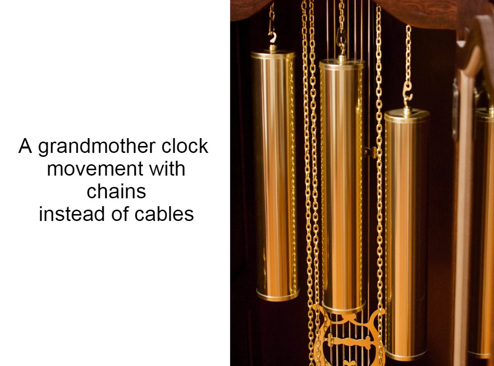 grandmother clock movement