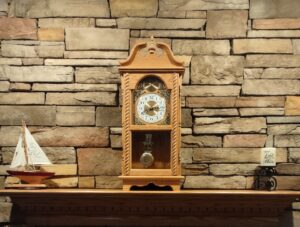 amish made custom shelf clock