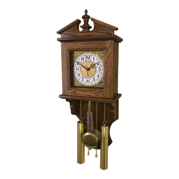 custom amish wall clock oak wood