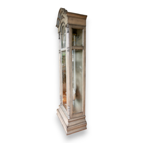 amish handmade grandfather clock oak wood